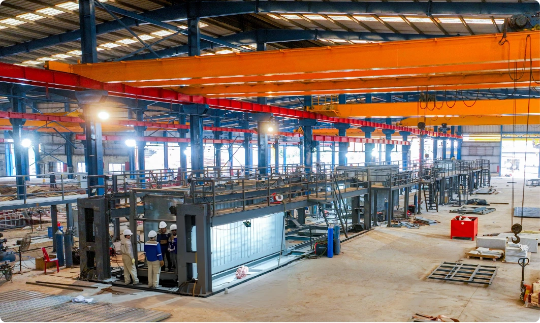 Dây chuyền Hàn, gá Container của TaiyoEnergy