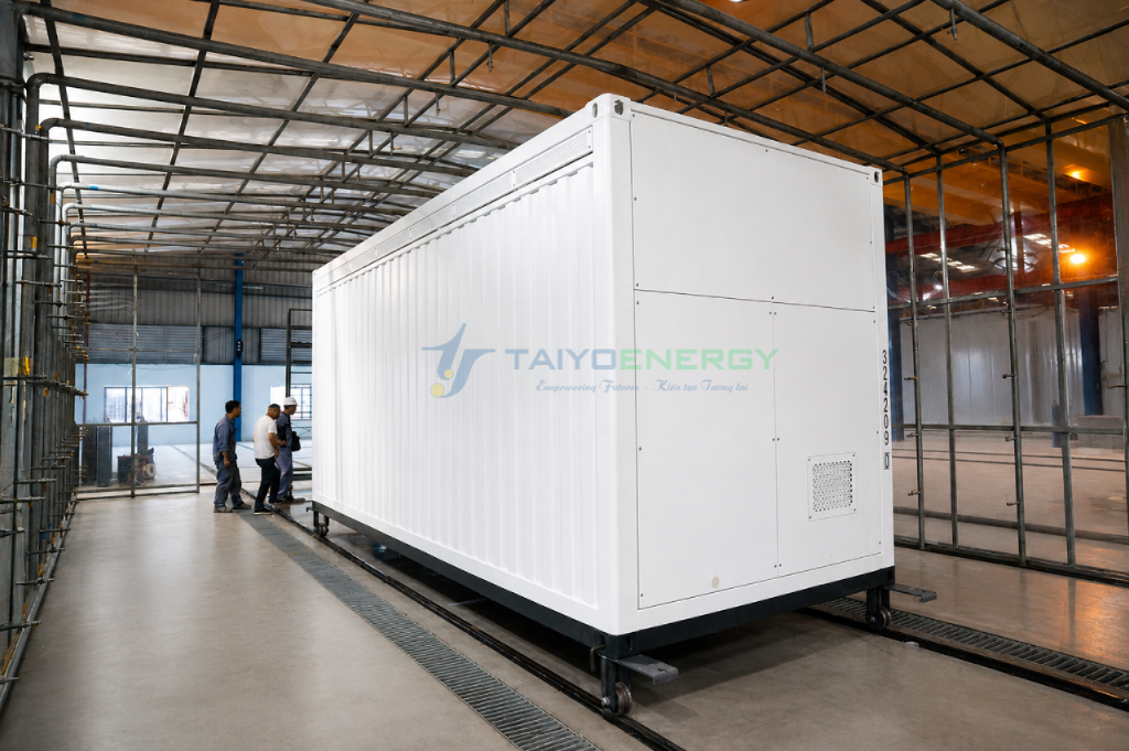 Vỏ Container BESS đạt tiêu chuẩn IEC UL do TaiyoEnergy sản xuất Vỏ Container BESS đạt tiêu chuẩn IEC UL do TaiyoEnergy sản xuất