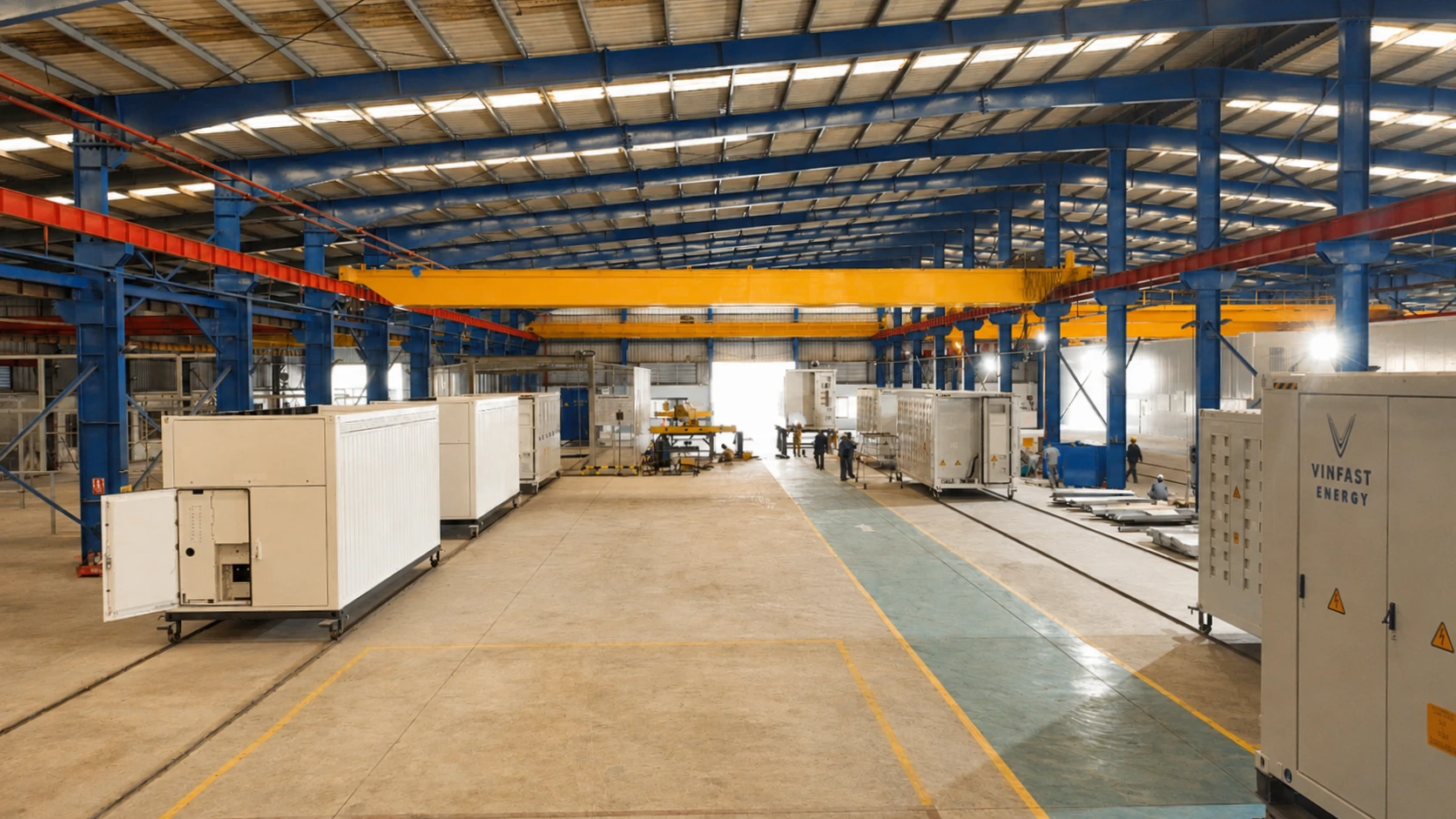 TaiyoEnergy Sản xuất Vỏ Container BESS cho dự án EVNHANOI 50MW/100MWh do VinEnergo/Vinfast phát triển