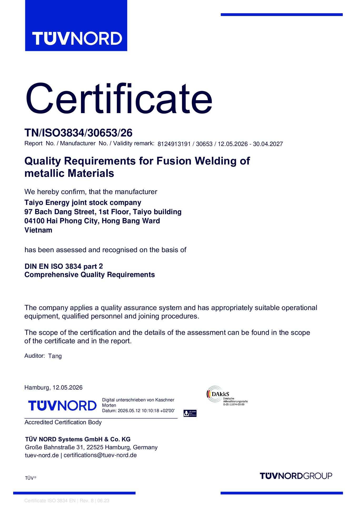 TaiyoEnergy-ISO 3834-2