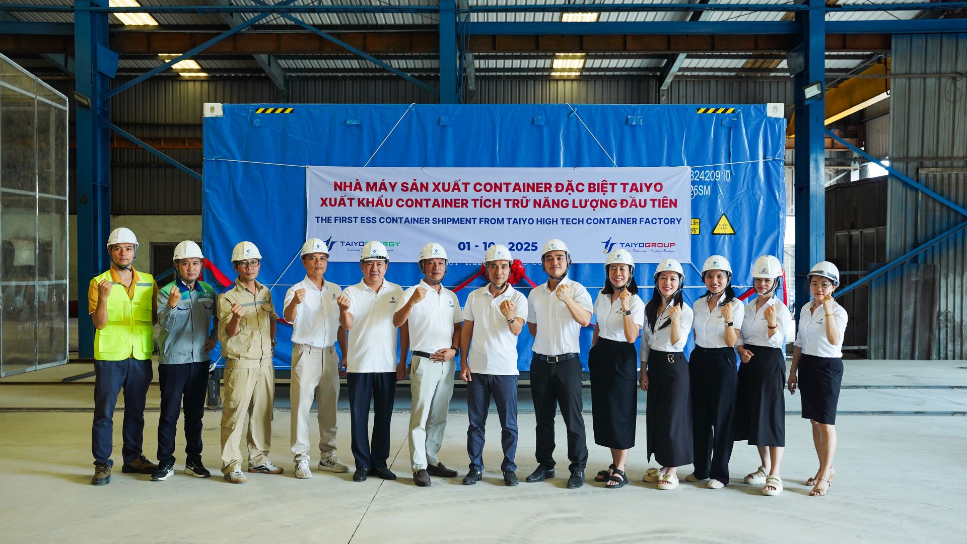 TaiyoEnergy xuất xưởng Container mẫu